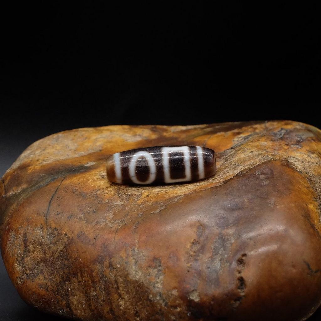 Бусина Дзи Двойные Земля Небо N°29