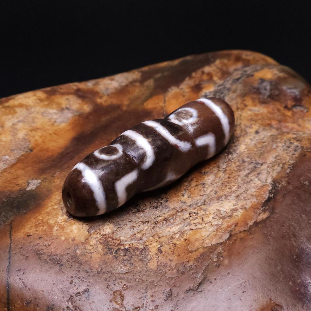 Тройная Бусина Дзи 3 глаза N°166