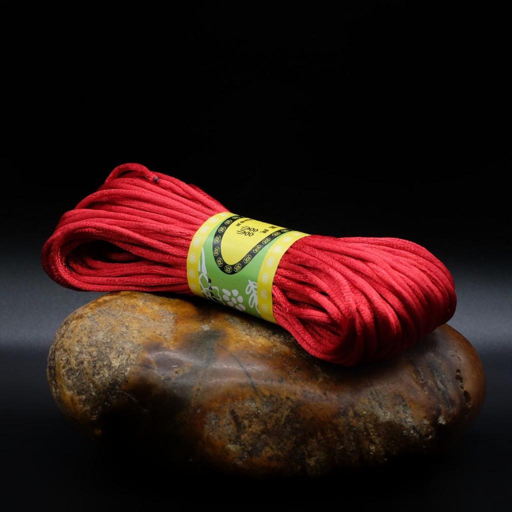 Шнур для изготовления амулетов тёмно-красный