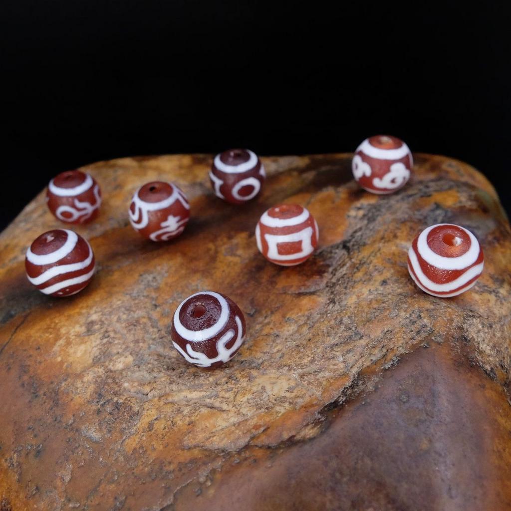 Набор бусин Дзи 12 мм, 250 штук