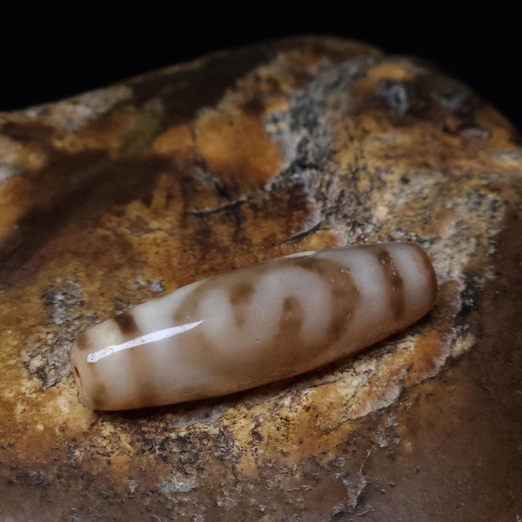 Бусина Дзи Денежный Крючок N°7