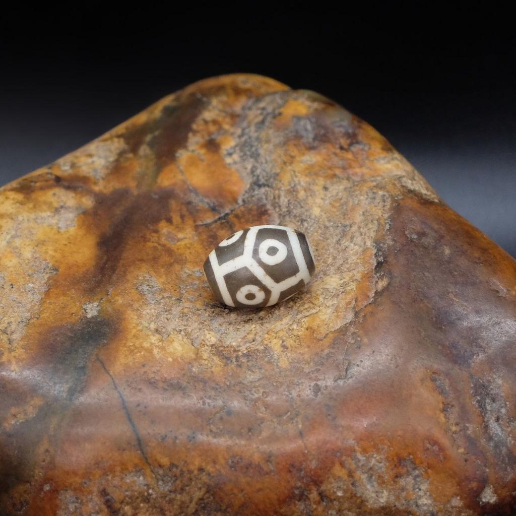 Бусина Дзи 6 глаз в Черепаховом Панцире N°93