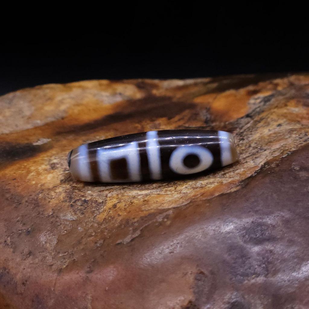 Бусина Дзи Двойные Земля Небо N°55