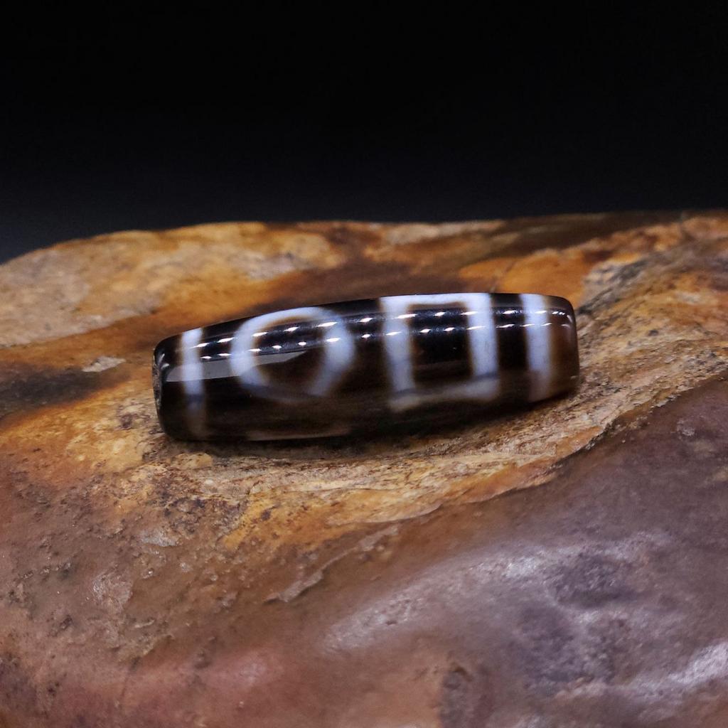 Бусина Дзи Двойные Земля Небо N°56