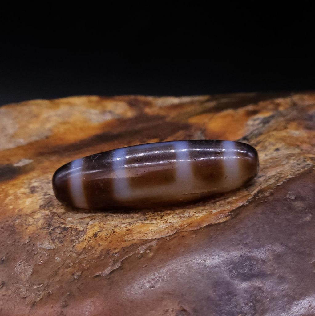 Бусина Дзи Двойные Земля Небо N°57