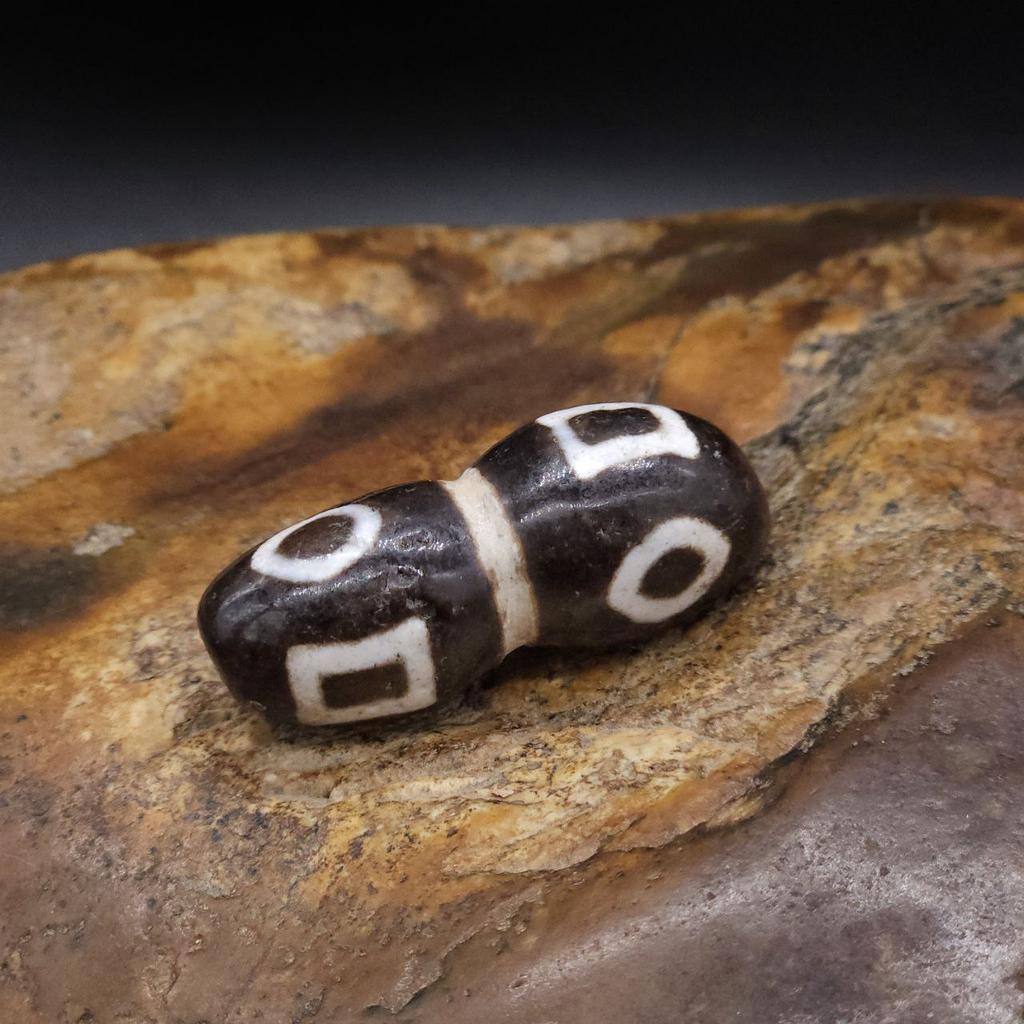 Двойная Бусина Дзи Двойные Земля Небо N°58