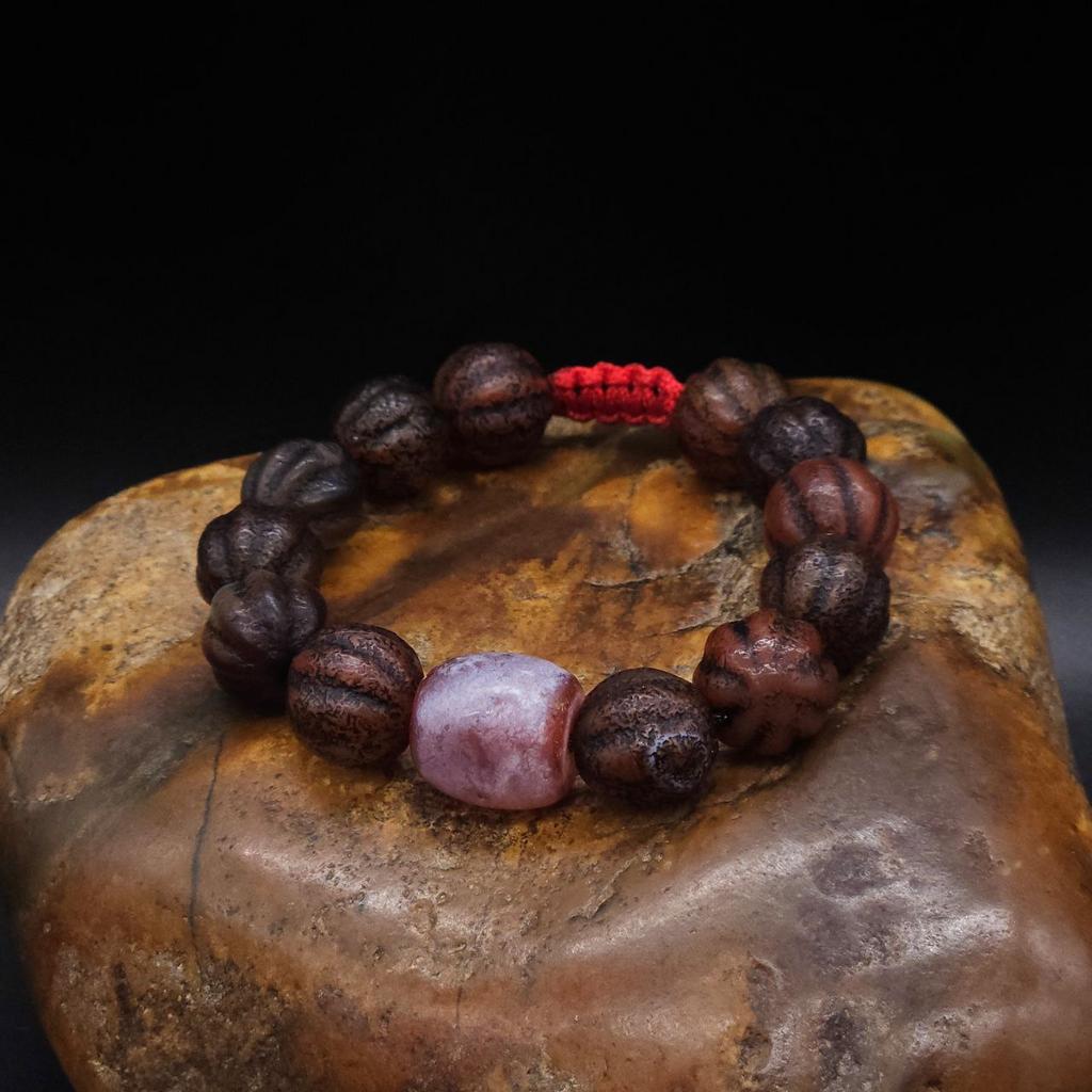 Браслет из старого агата Тыковки N°3