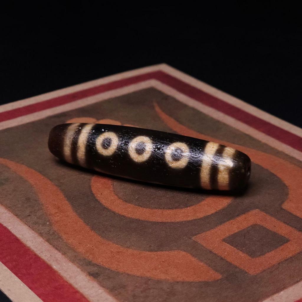 Бусина дзи 5 глаз №19