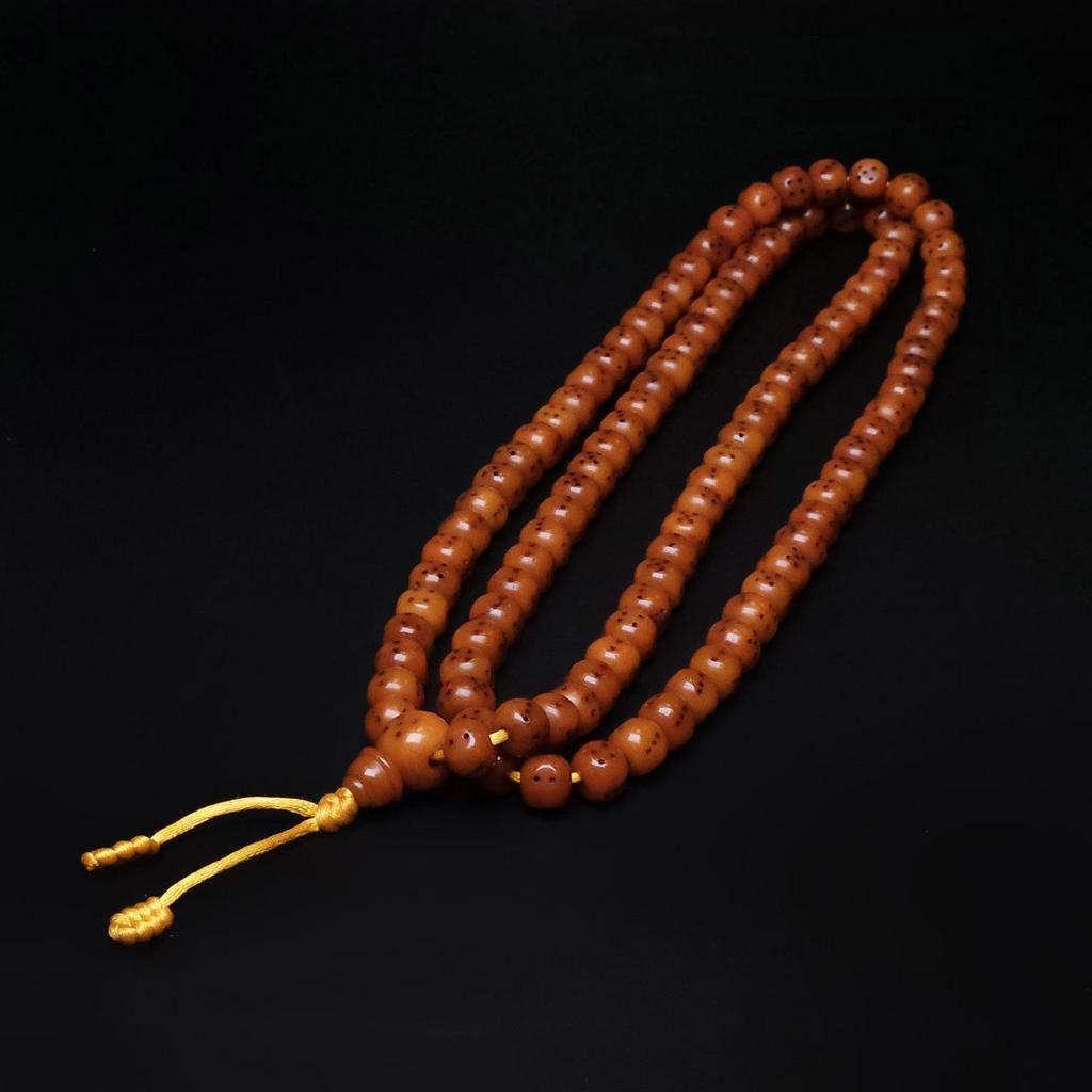 Четки из кости "Игральные кубики" 10 мм, с гуру-бусиной