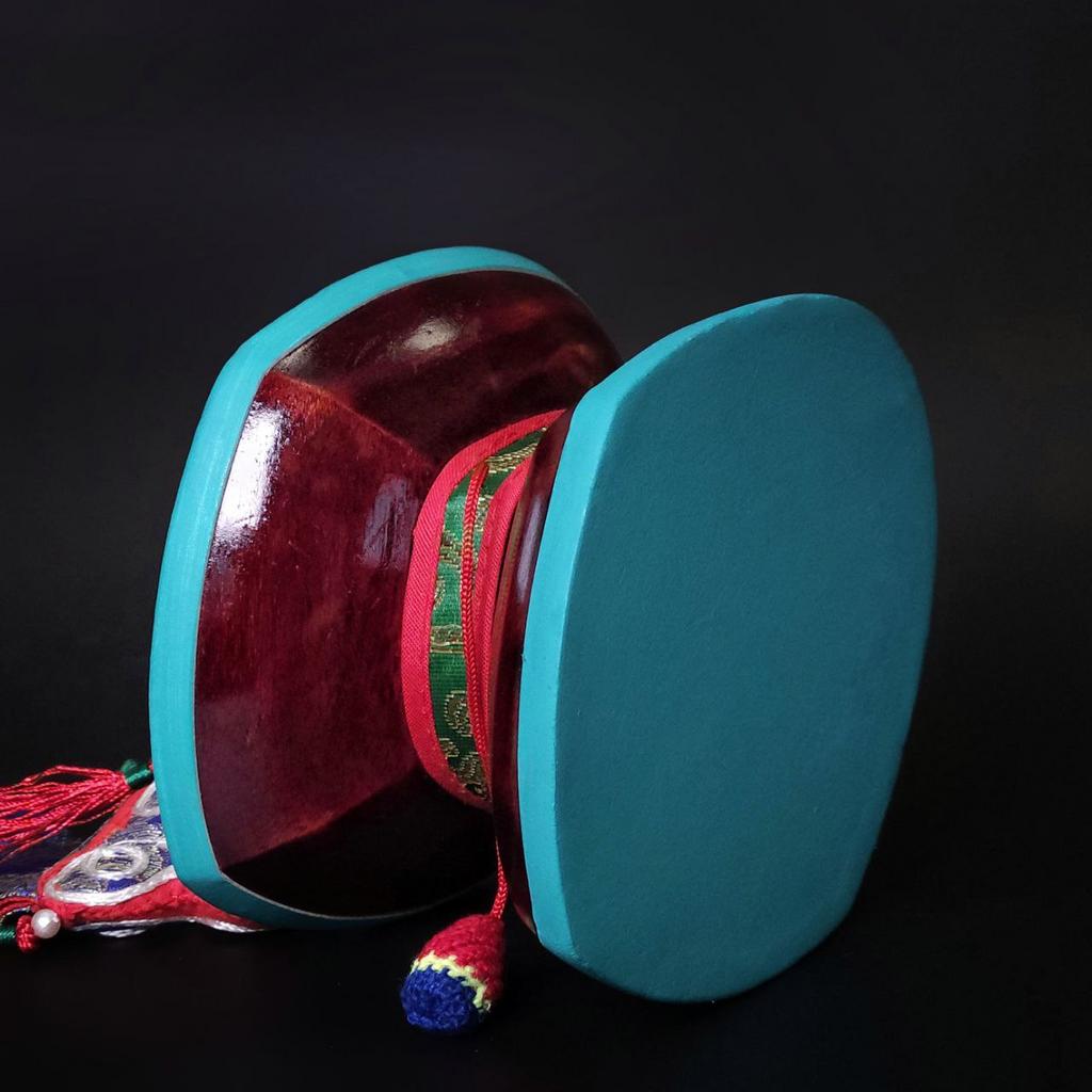 Ритуальный барабан Дамару коричневый