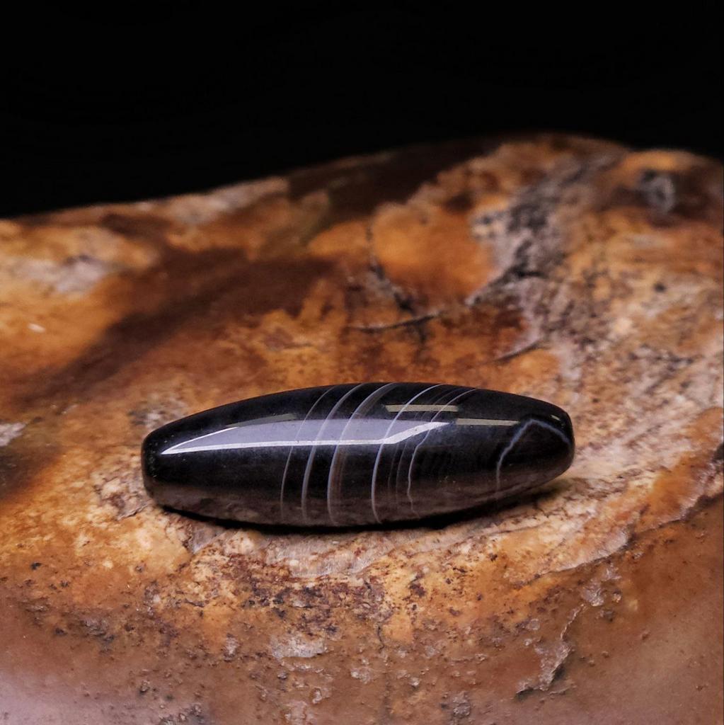 Бусина Дзи натуральная N°14