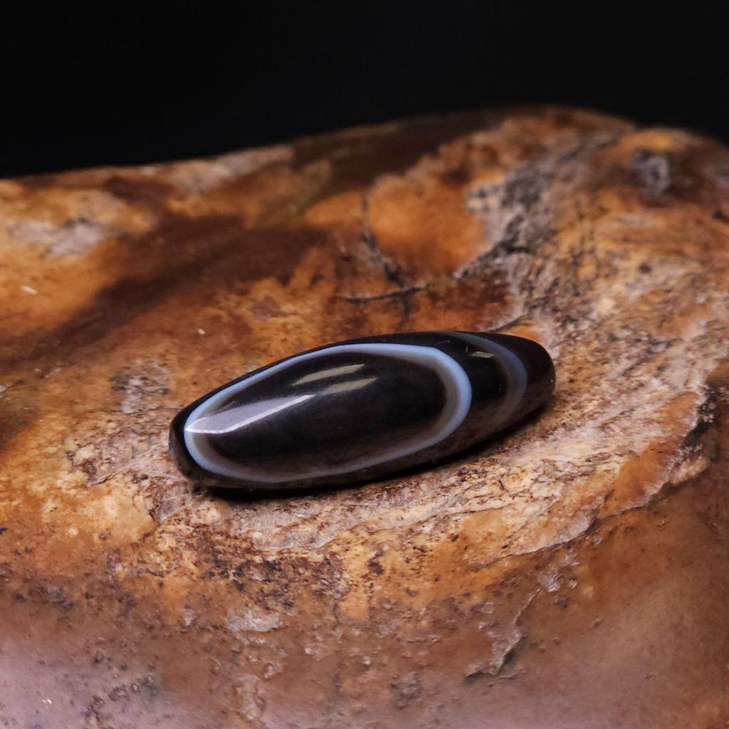 Бусина Дзи натуральная N°15