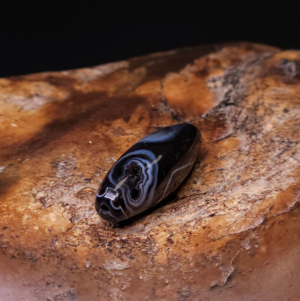 Бусина Дзи натуральная N°16