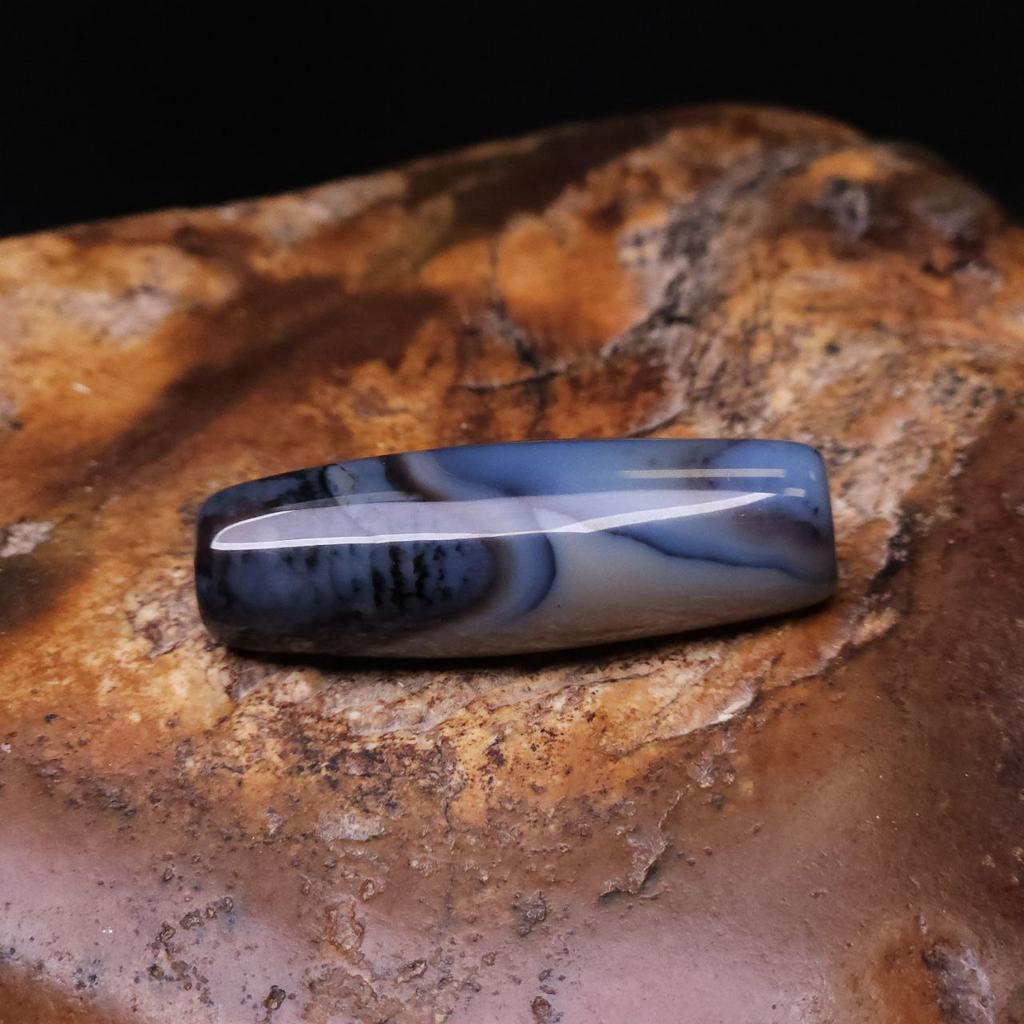 Бусина Дзи натуральная N°21