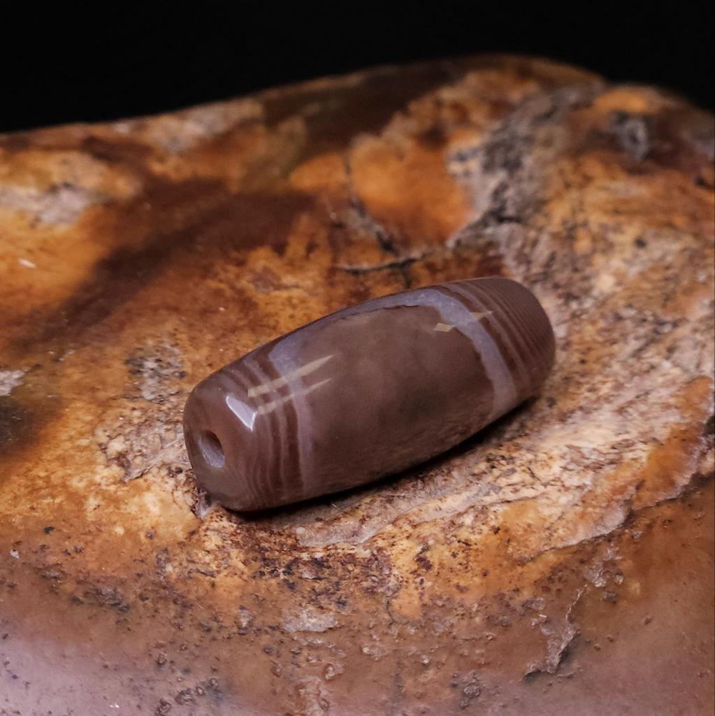 Бусина Дзи натуральная N°28