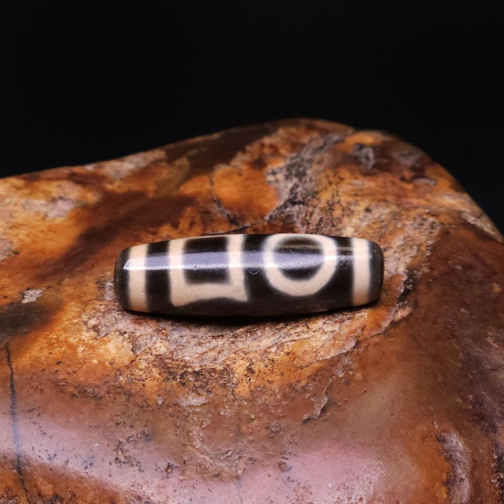 Бусина Дзи Двойные Земля Небо N°69