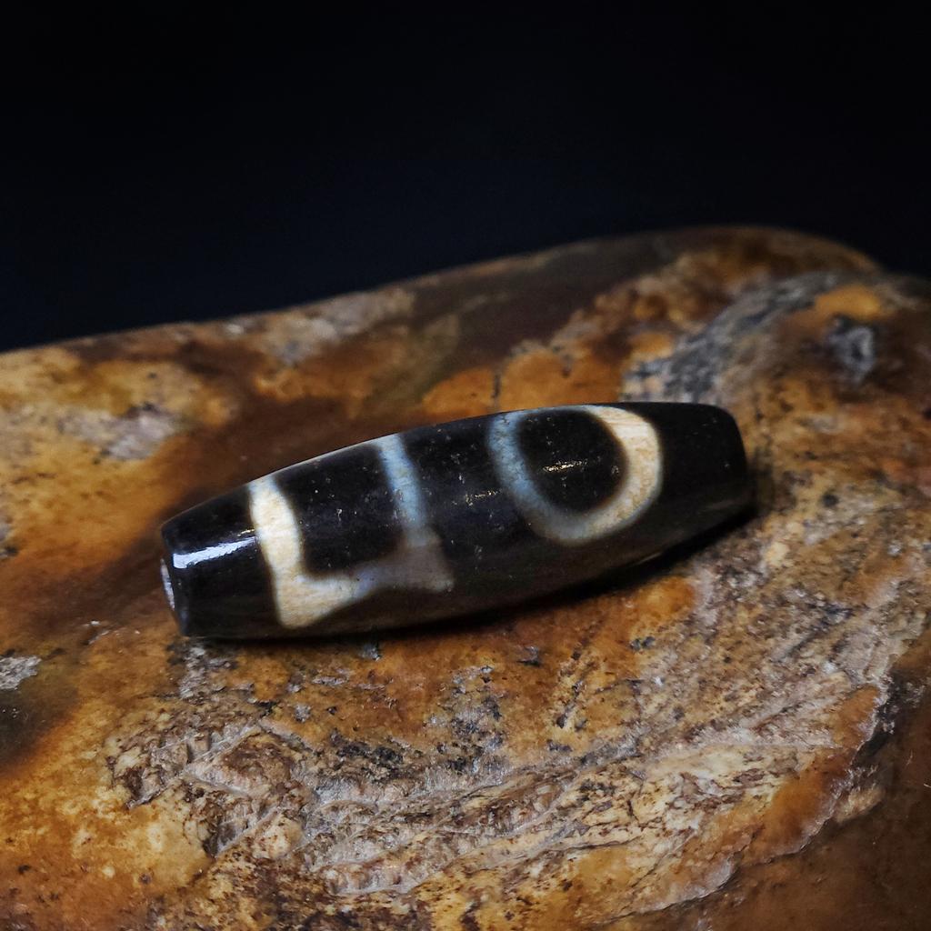 Бусина Дзи Двойные Земля Небо N°77