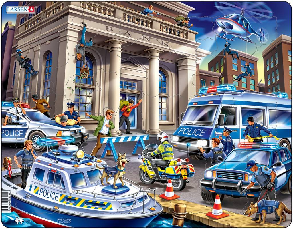 Пазл Полицейские машины