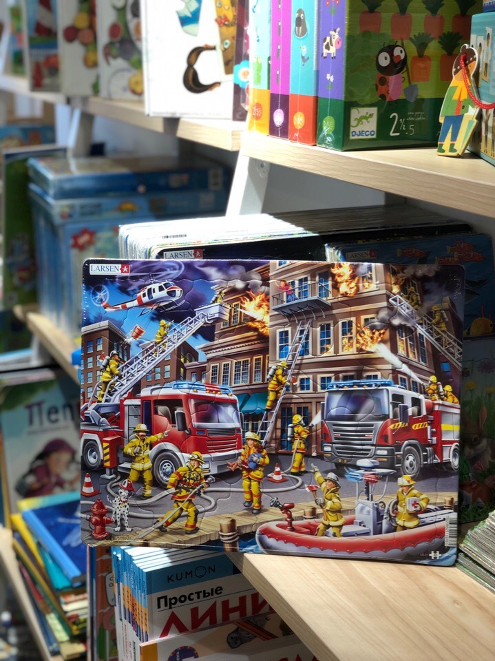 Пазл Пожарные, 45 деталей