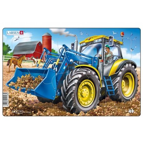 Пазл Трактор, 15 деталей