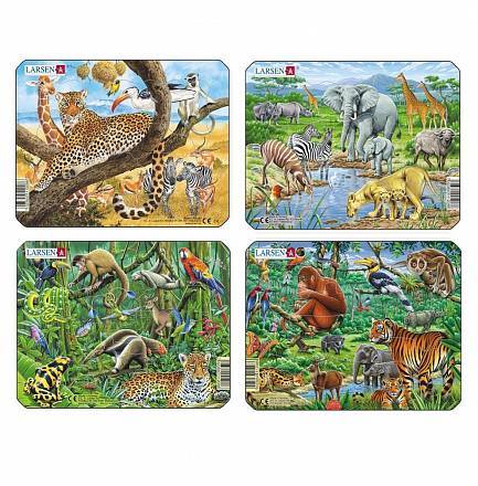 Пазл Экзотические животные, в ассортименте, 11 эл.