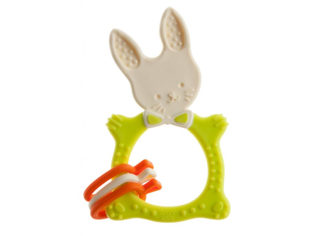 ПРОРЕЗЫВАТЕЛЬ УНИВЕРСАЛЬНЫЙ ДЛЯ МАЛЫШЕЙ BUNNY TEETHER, ЦВЕТ ЗЕЛЕНЫЙ