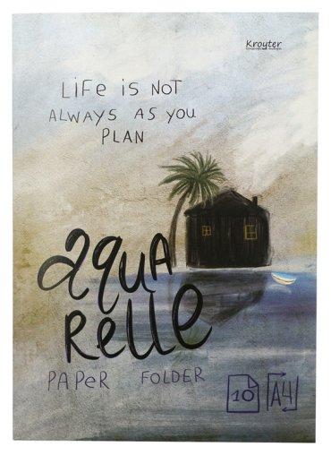 Акварельная А4, 10 листов, картонная обложка, блок 180 г/м²