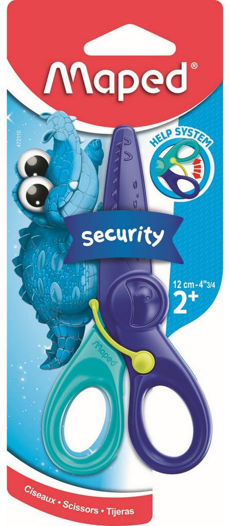 Ножницы детские 12 см KIDIPulse, безопасные, с лезвиями из стекловолокна