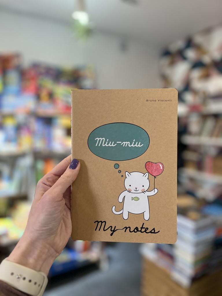 Тетрадь общая А5,40л,кл,скрепка Bruno Visconti Miu-Miu