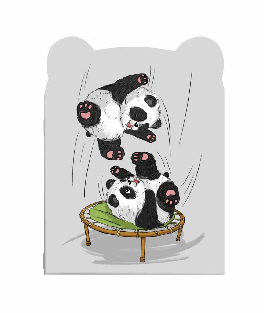 Блокнот, 120х170 мм, 32 л/ Веселые пандочки