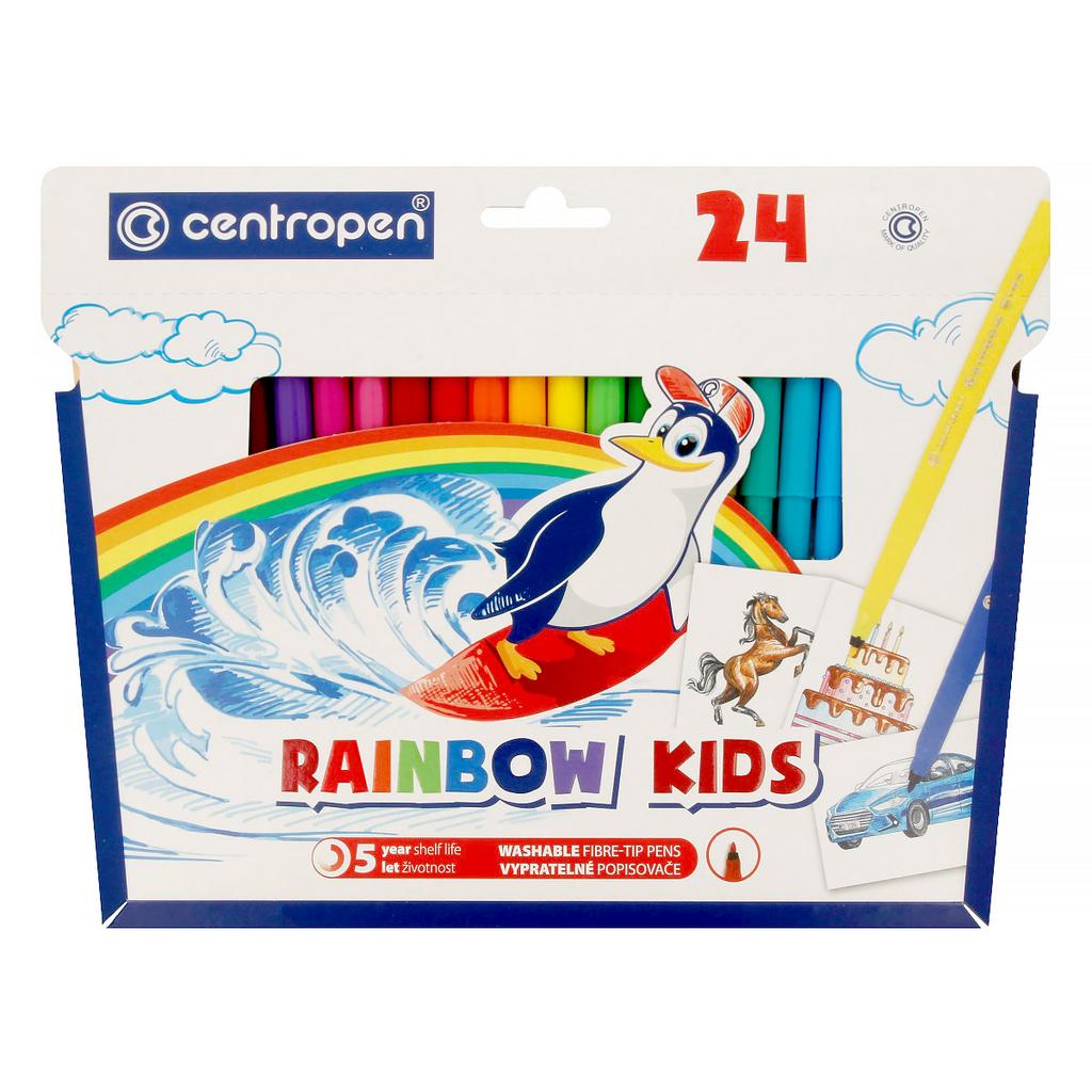 Набор цветных фломастеров RAINBOW KIDS PA 24 цв