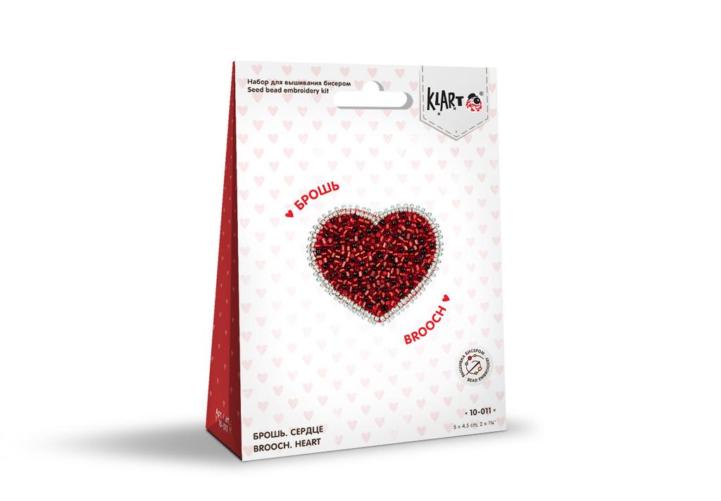 Набор для вышивания "Брошь. Сердце"