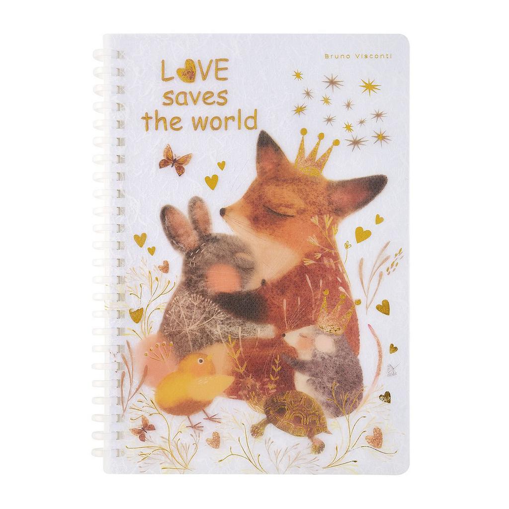 Записная книжка А5 86л. силикон.гребень "Любовь, как она есть" кл., фольга