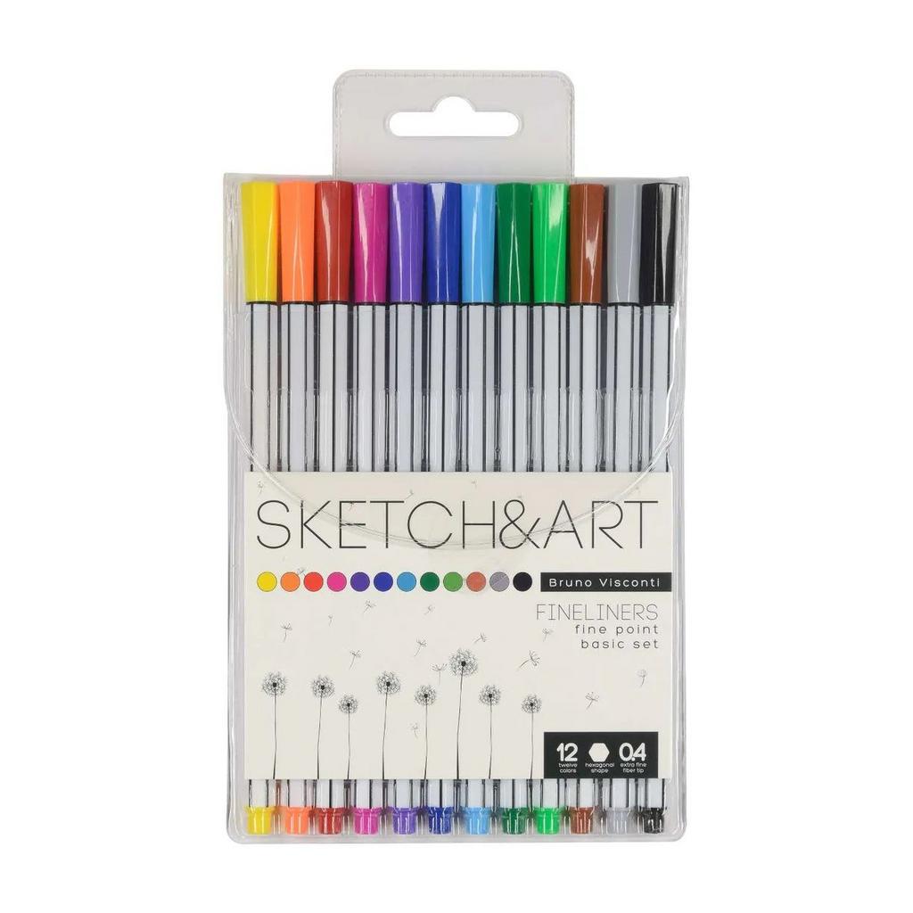 Набор линеров "BV Sketch &amp;amp;amp; Art" 0.4мм, 12цв.