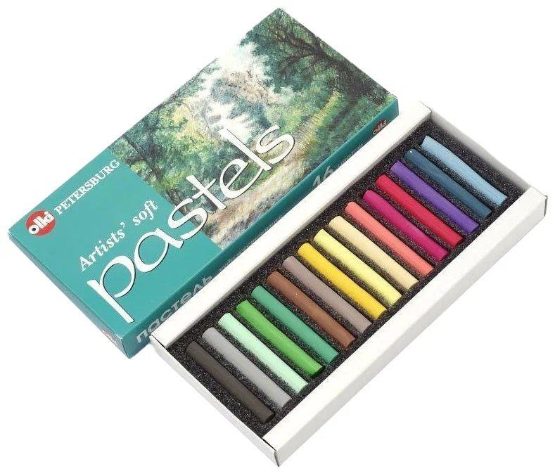 Пастель сухая OLKI 16цв. художественная "Времена года" - "Лето"