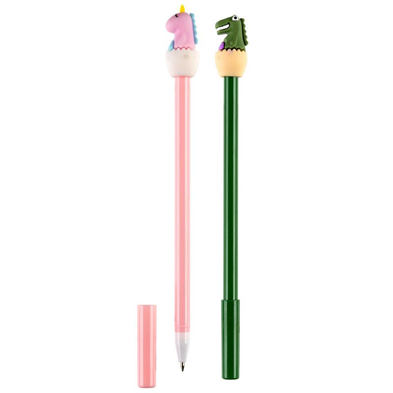 Ручка гелевая "Динозавры" синяя, 0,5мм