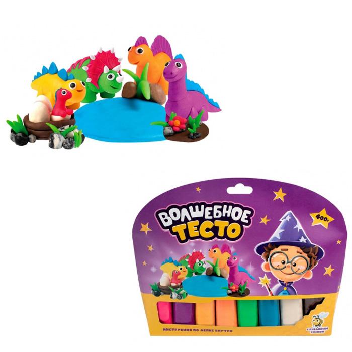 Тесто для лепки «Волшебное тесто» Семья динозавров, 400 г
