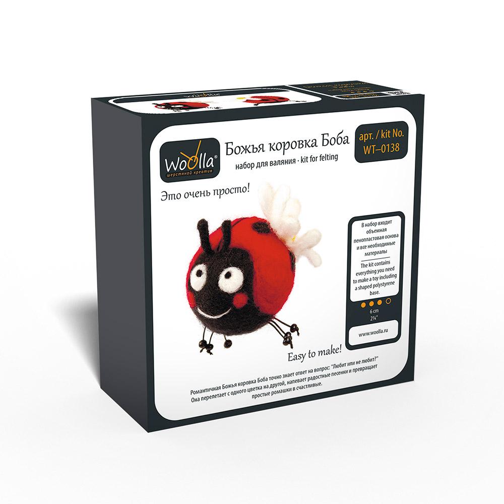 "Божья коровка Боба" набор для валяния