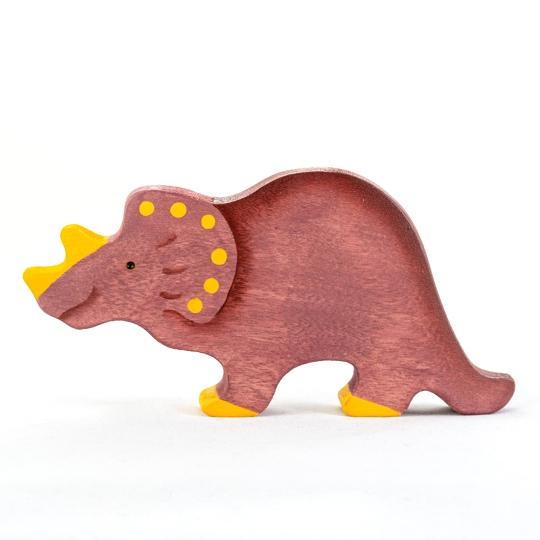 Динозавр Трицератопс. Деревянная развивающая игрушка