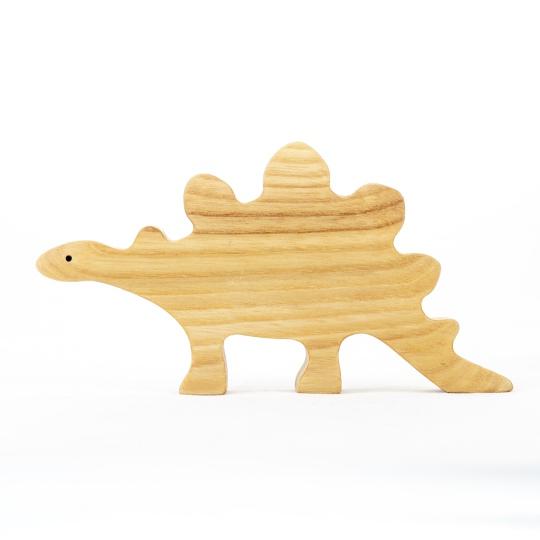 Динозавр Стегозавр неокрашенный. Деревянная развивающая игрушка