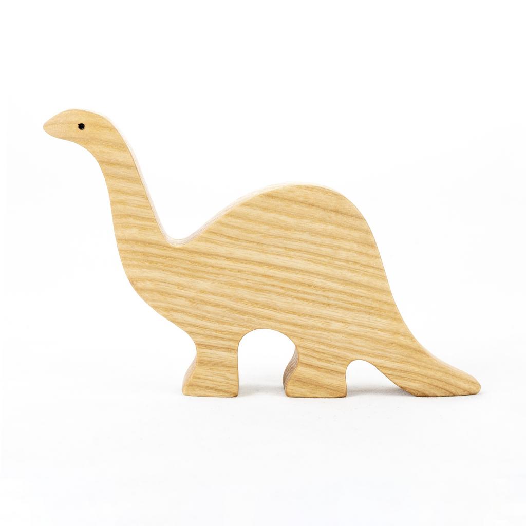 Динозавр Диплодок неокрашенный. Деревянная развивающая игрушка