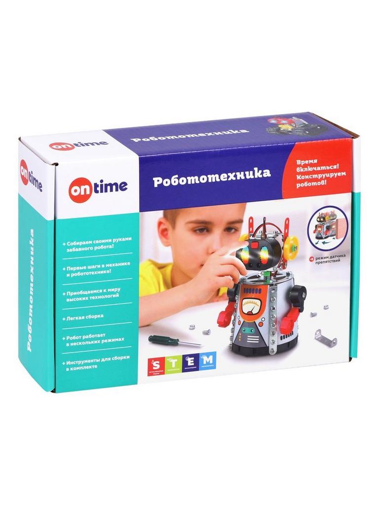 РОБОТЕХНИКА. ЗАБАВНЫЙ РОБОТ С ДАТЧИКОМ ПРЕПЯТСТВИЙ