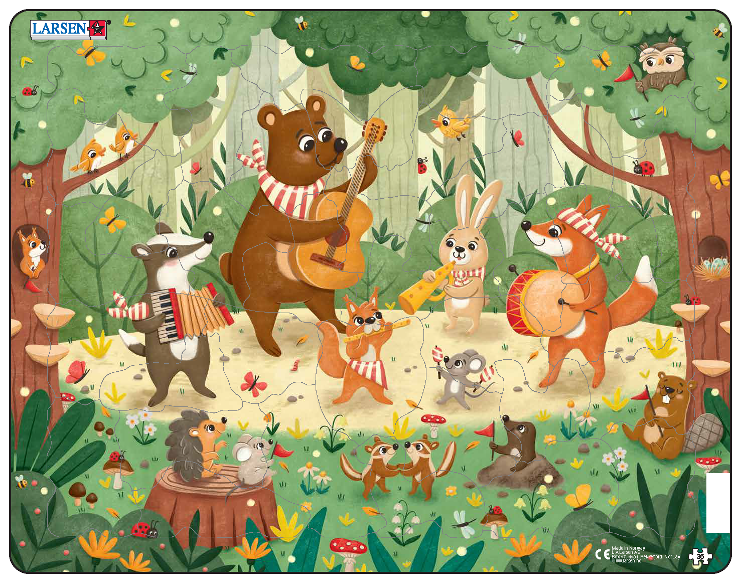 Пазл "Вечеринка в лесу", 36 эл.