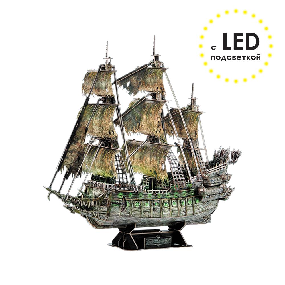 "Корабли" 360 элемент. с LED подсветкой 2-й сорт Корабль-призрак