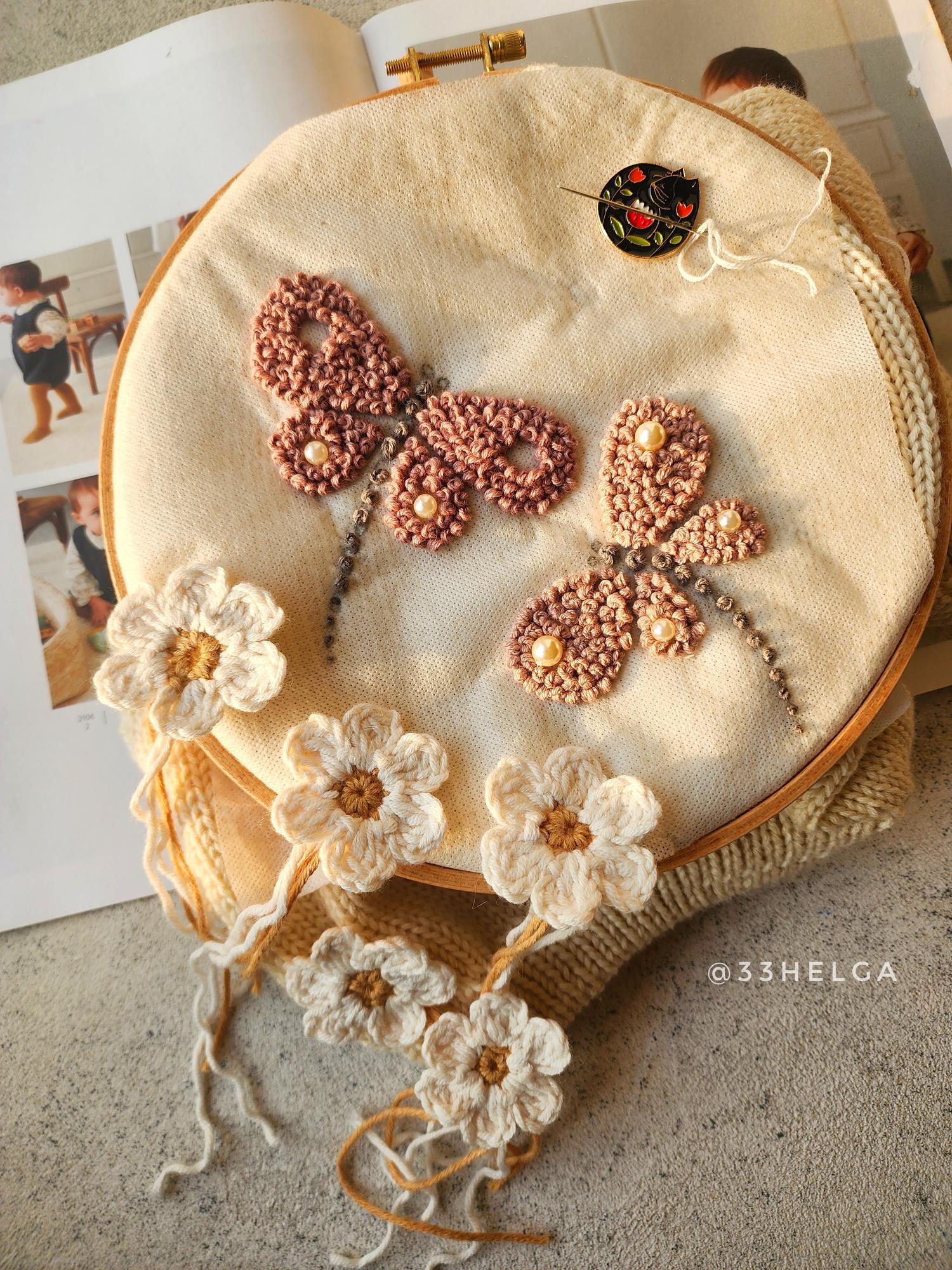 #Вышивка СТРЕКОЗЫ