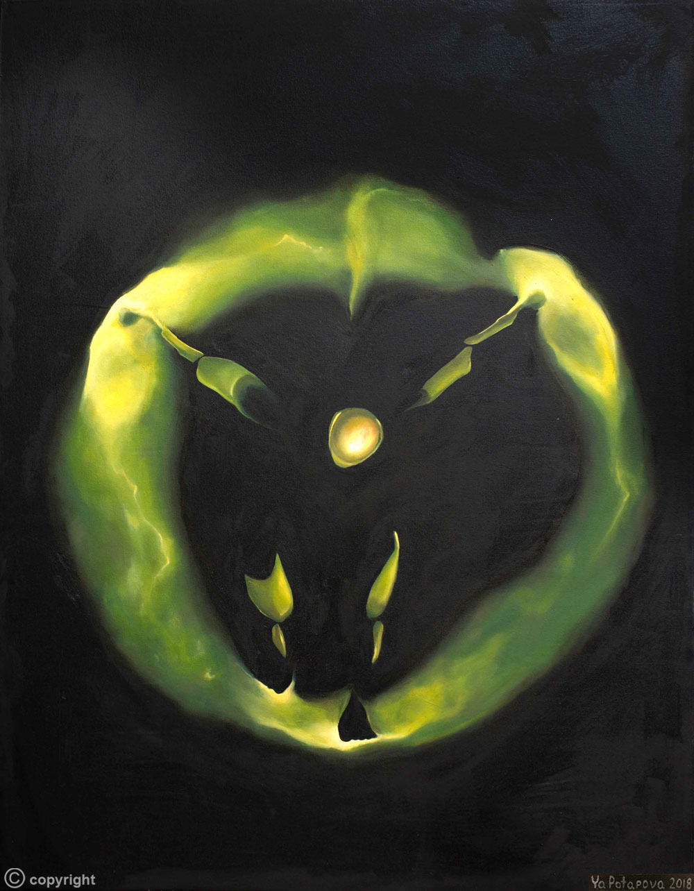 Modern painting free human"No limits" author's conceptual painting, oil on canvas 130x100 cm