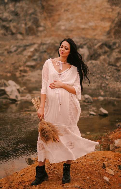 Белое платье в стиле Бохо