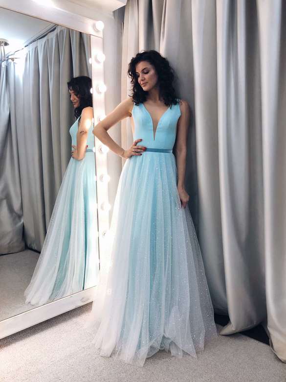 Платье Тиффани юбка в горошек