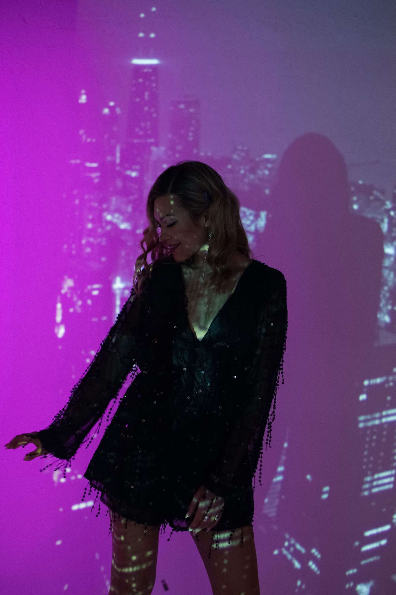 Черный комбез с рукавом