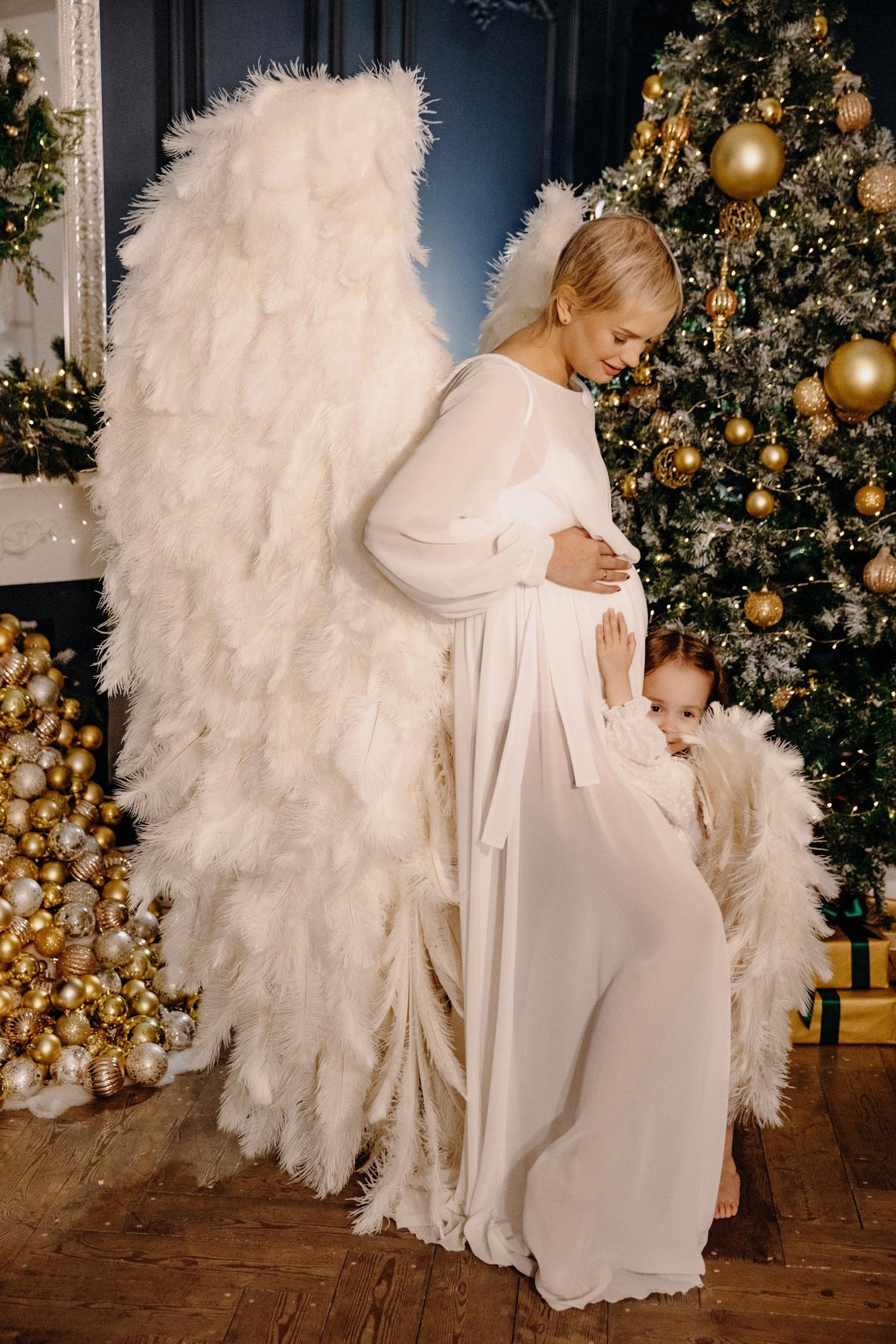 Белое шифоновое платье рукава фонарики